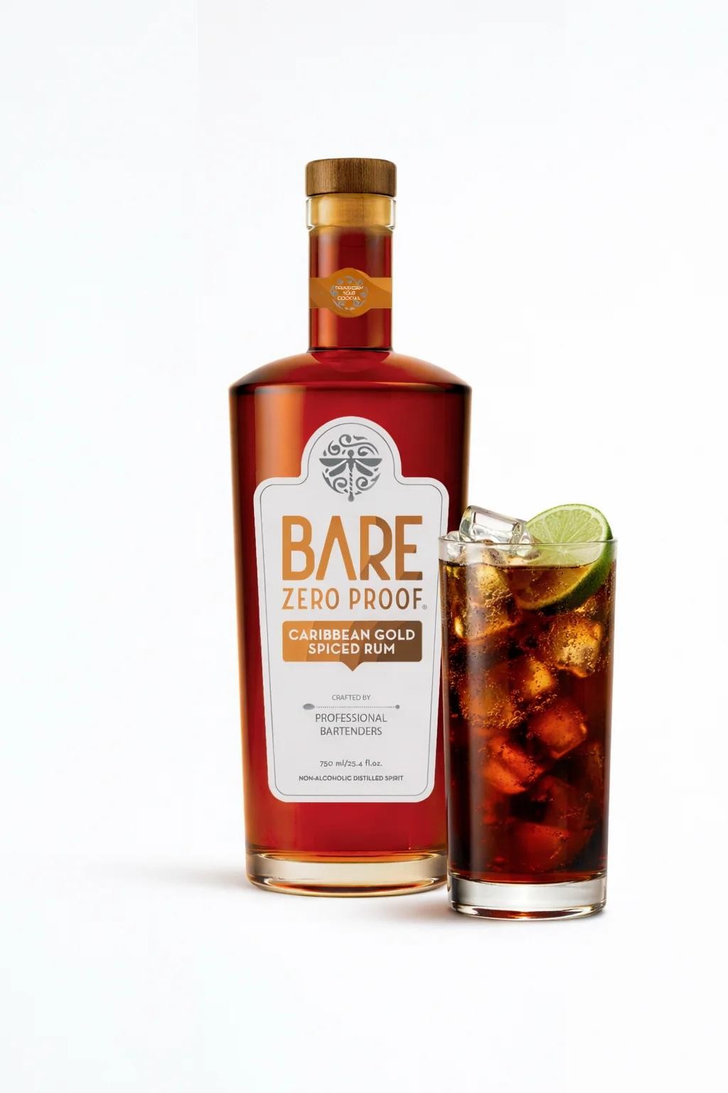 Bare Zero Proof® Caribbean Gold Spiced Rum