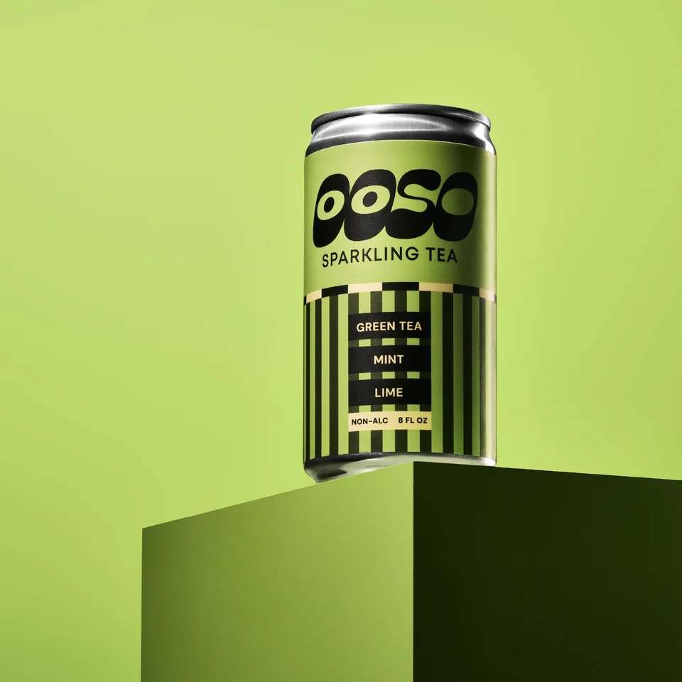 Ooso Sparkling Green Tea Mint Lime