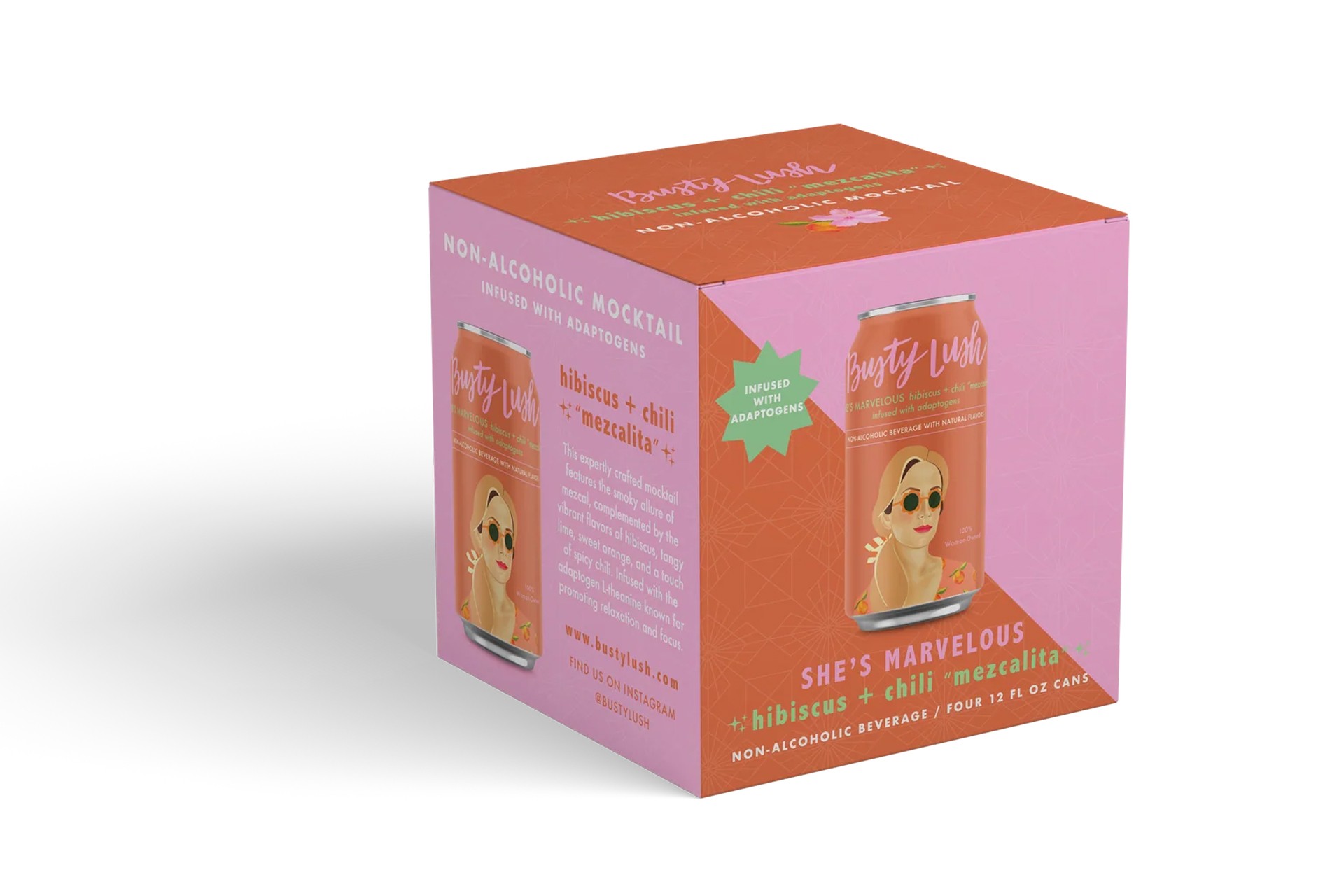 Busty Lush Hibiscus + Chili Mezcalita (4pk boxes)